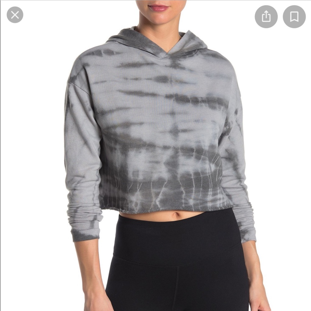 Z by Zella Tie Dye Cropped Hoodie